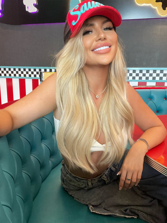 Abbi Taylor, Blonde model, blonde influencer, dubai influencer, UK influencer, brand ambassador
