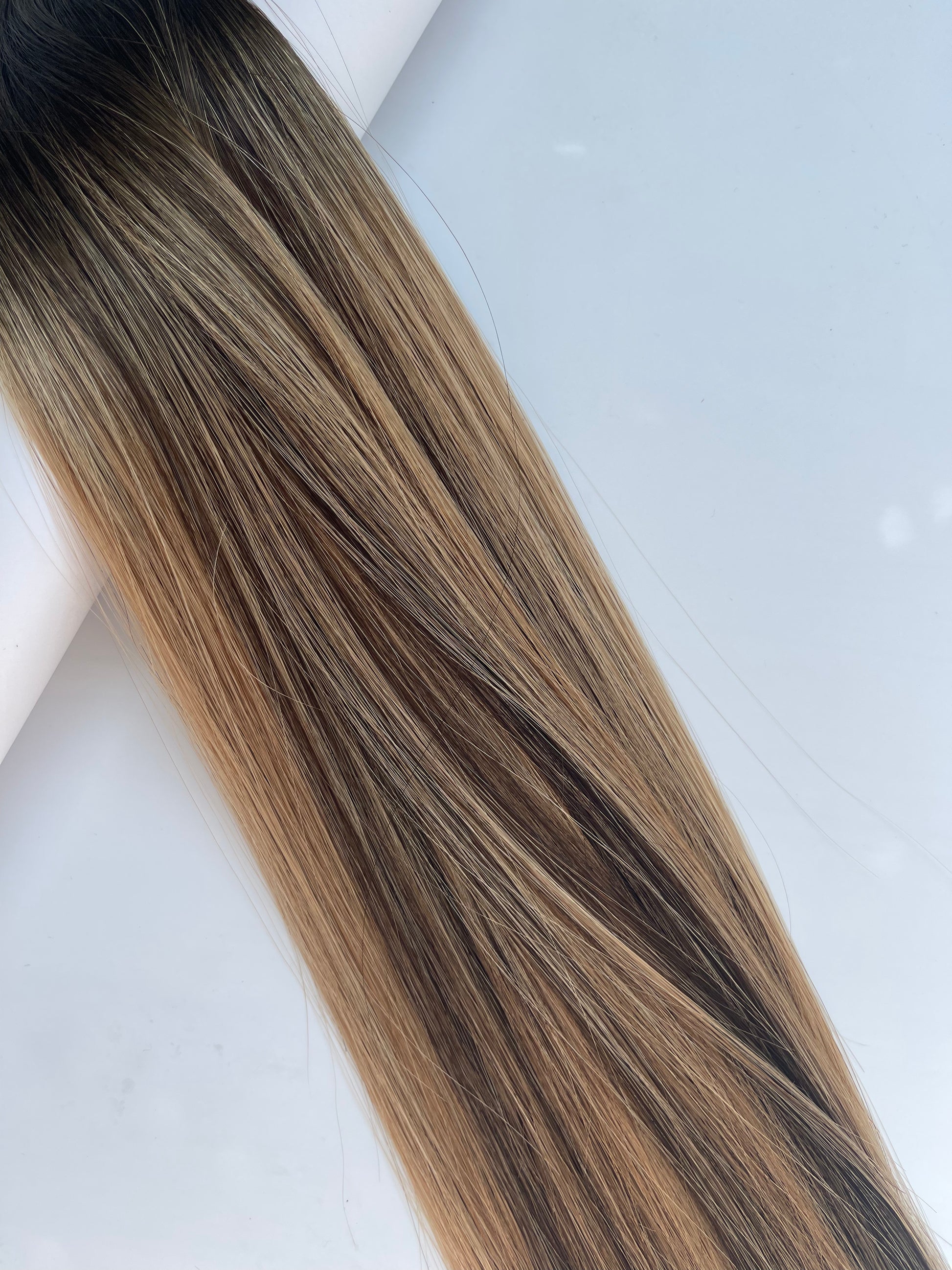 brondeombre, bronde, tape extensions dubai, dubai hair extensions, bronde, remi cachet, ghost weft, hair kings
